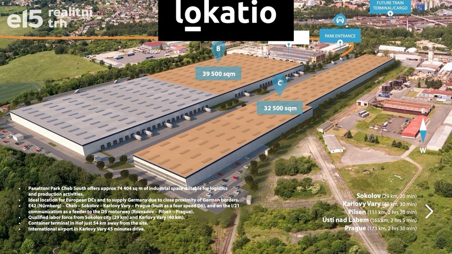 Pronájem sklady, 22 620 m² - Cheb