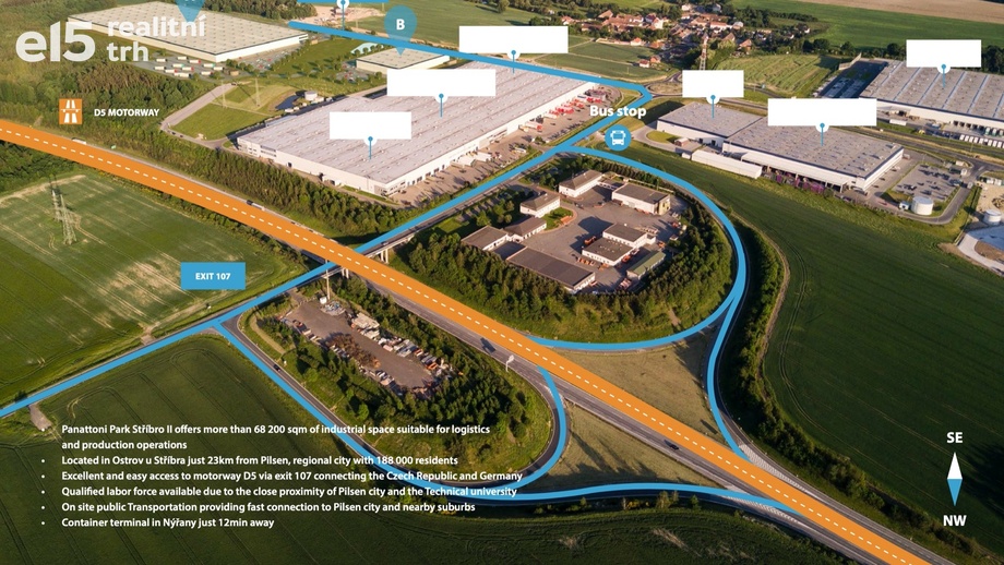 Pronájem skladu 5 000 m², Stříbro