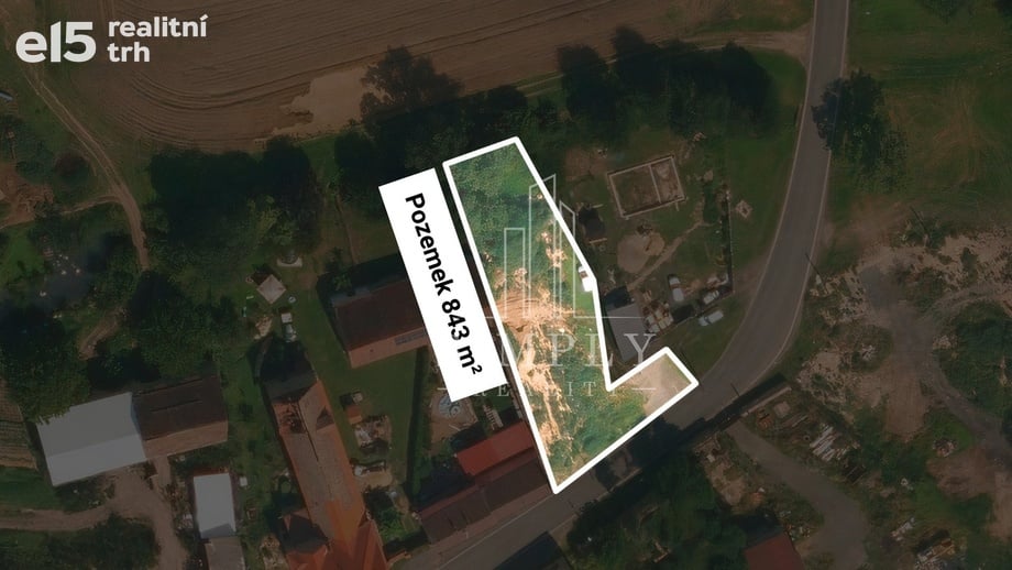 Prodej stavebního pozemku 843 m², Vrbice - Mastířovice