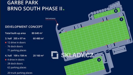 Pronájem skladu 4 000 m², Pohořelice