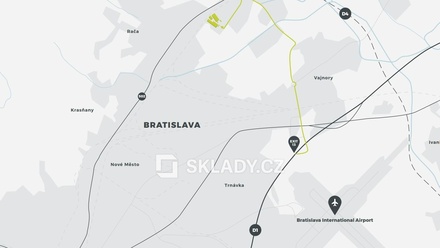 Pronájem skladu 1 800 m², Bratislava-Rača, Slovensko