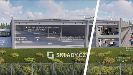 Pronájem skladu 6 100 m², Ústí nad Labem