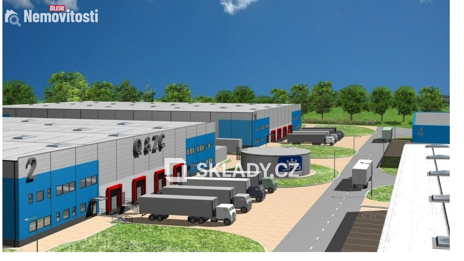 Pronájem skladu 5 400 m², Louny