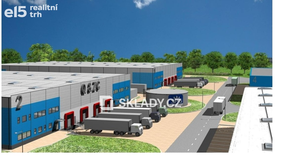 Pronájem skladu 5 400 m², Louny