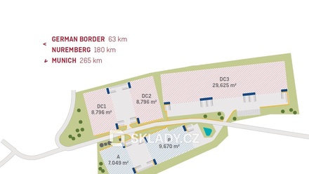 Pronájem skladu 3 300 m², Plzeň