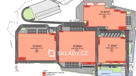 Pronájem skladu 11 000 m², Mnichovo Hradiště