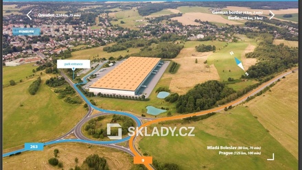 Pronájem skladu 10 000 m², Rumburk
