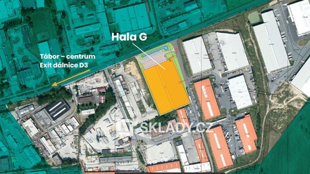 Pronájem skladu 5 000 m², Tábor