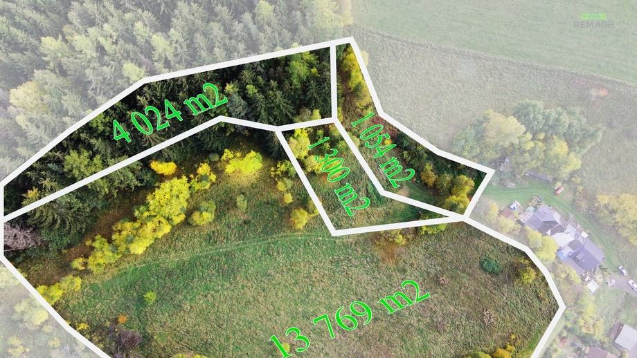 Prodej pozemky - trvalý travní porost, 20 147 m² - Horní Radechová