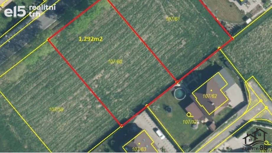 Prodej stavebního pozemku 1 292 m², Petrovice u Karviné - Dolní Marklovice