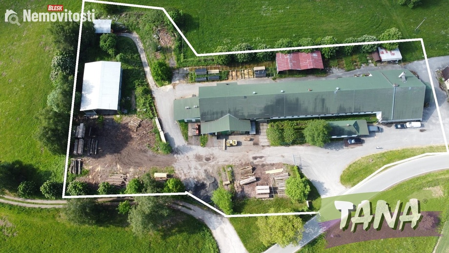 Prodej výrobního prostoru 1 532 m², Trotina