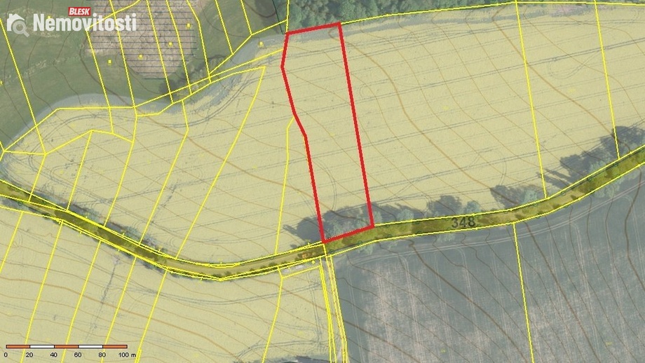 Prodej podílu 1/6 pole 1 318 m², Herálec
