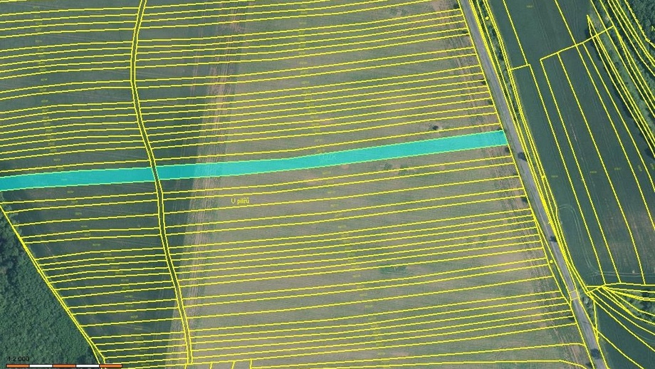 Prodej podílu 1/6 zemědělská půda, 1 669 m² - Moravský Krumlov - Rokytná