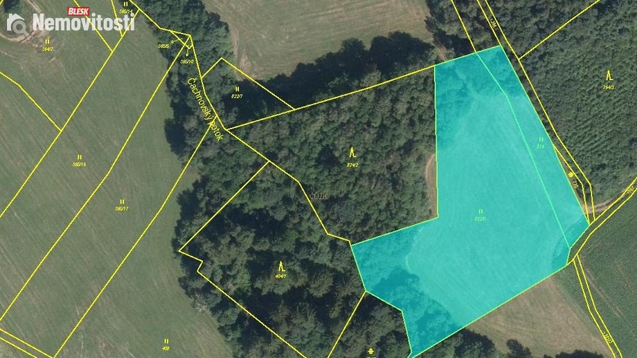 Prodej pole 9 868 m², Pustá Kamenice