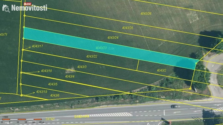 Prodej pole 976 m², Kyjov