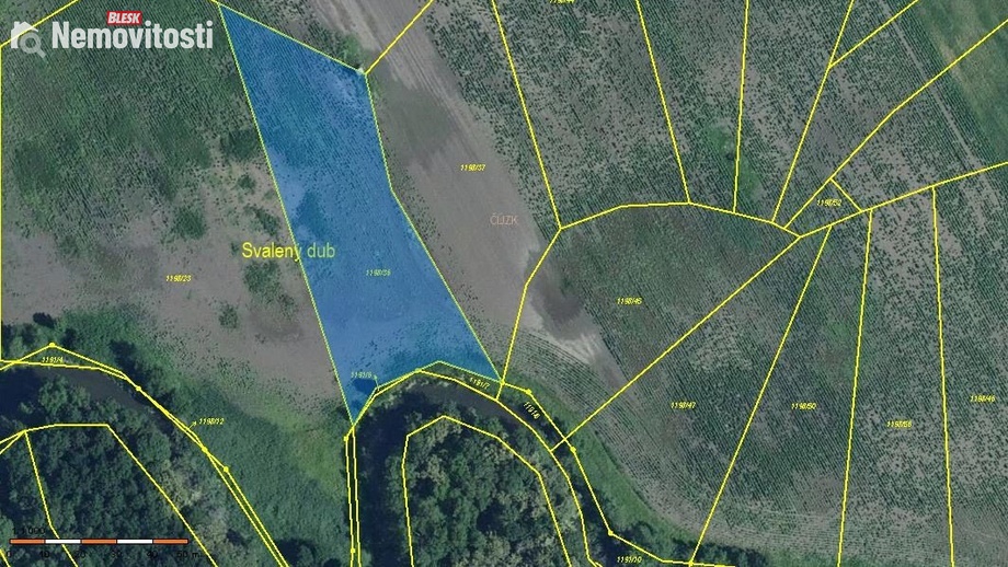 Prodej pole 1 995 m², Břeclav - Charvátská Nová Ves