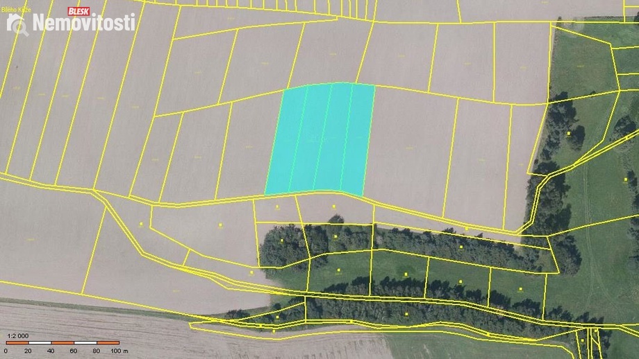 Prodej pole 1 975 m², Otinoves