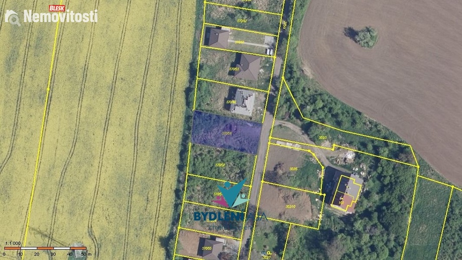 Prodej stavebního pozemku 826 m², Modlany - Kvítkov