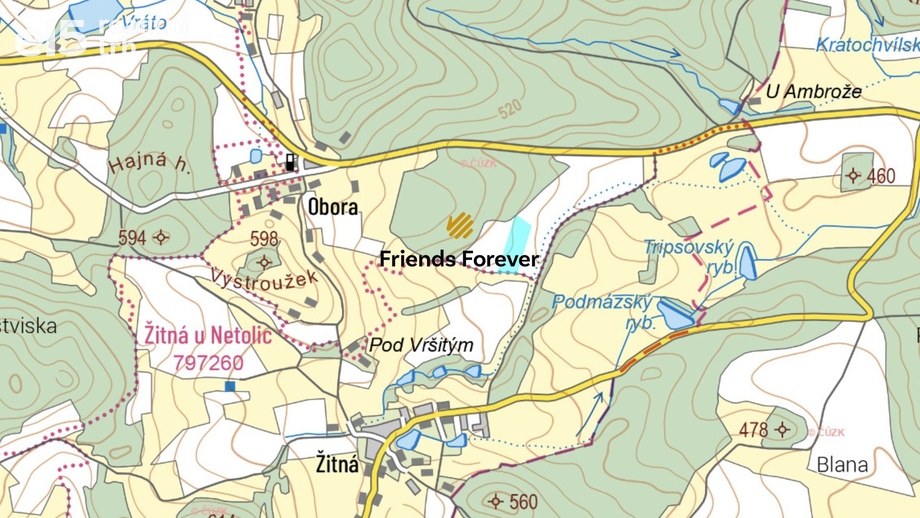 Prodej podílu 1/6 zemědělská půda, 4 149 m² - Hracholusky - Obora