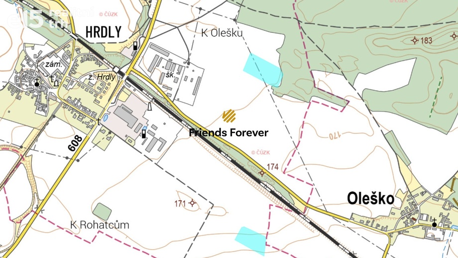 Prodej zemědělská půda, 37 250 m² - Bohušovice nad Ohří - Hrdly