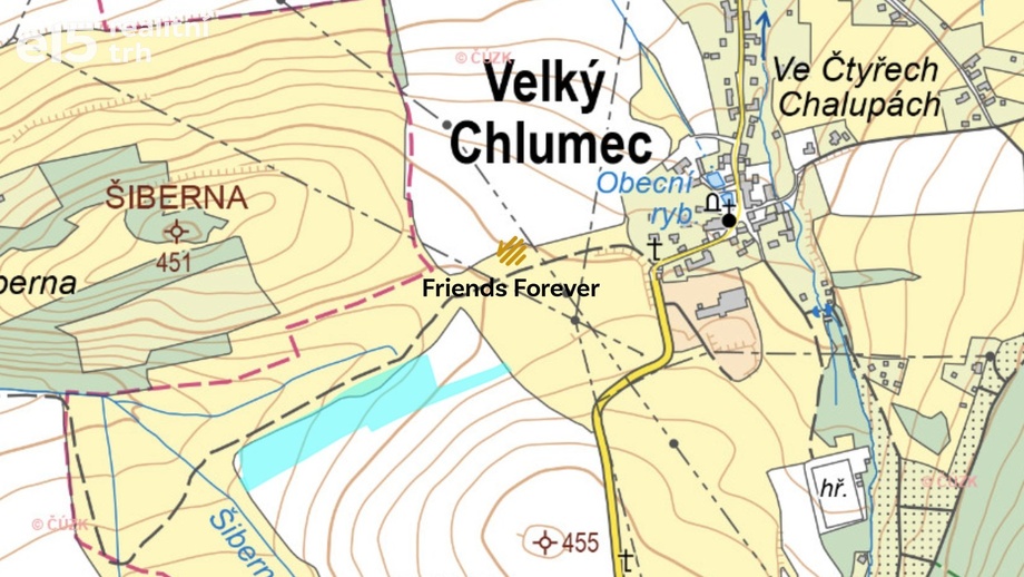 Prodej zemědělská půda, 42 796 m² - Velký Chlumec