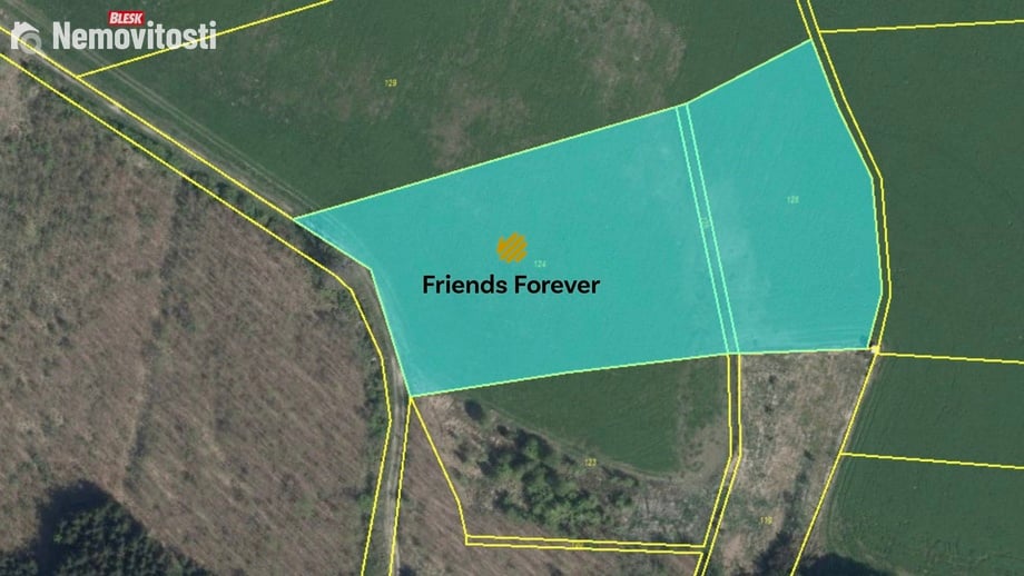 Prodej podílu 4/9 pole 3 784 m², Chotěšice - Břístev