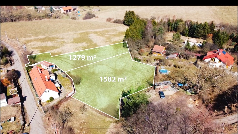 Prodej pozemky pro bydlení, 1 582 m² - Chocerady - Vlkovec