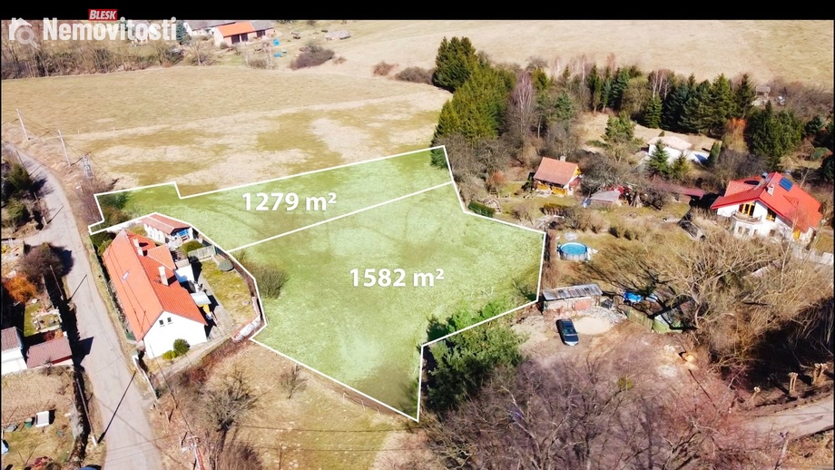 Prodej stavebního pozemku 1 279 m², Chocerady - Vlkovec