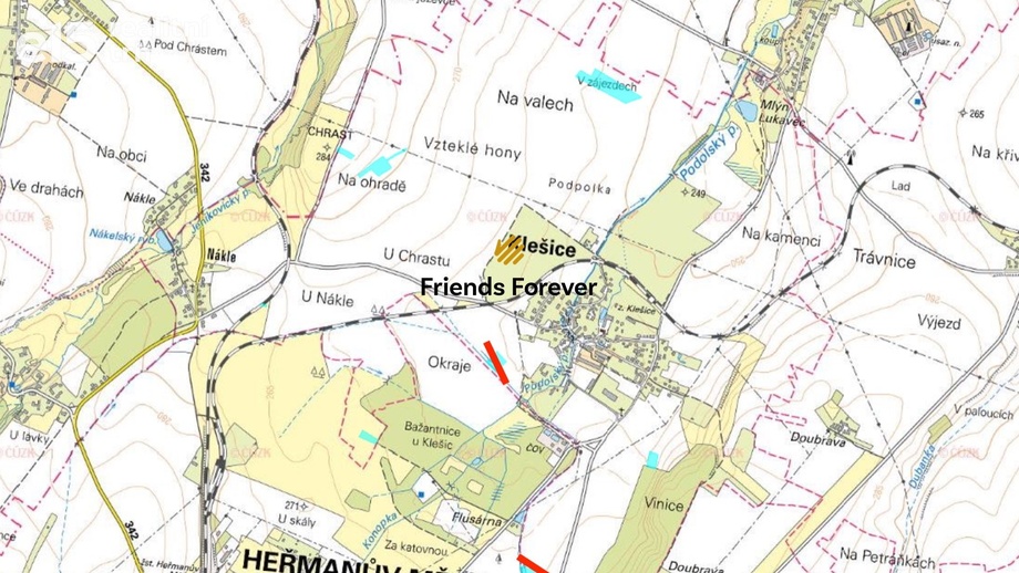 Prodej zemědělská půda, 23 188 m² - Klešice