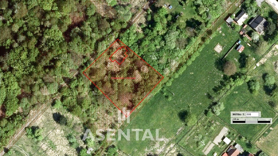 Prodej specifického pozemku 1 997 m², Doubrava