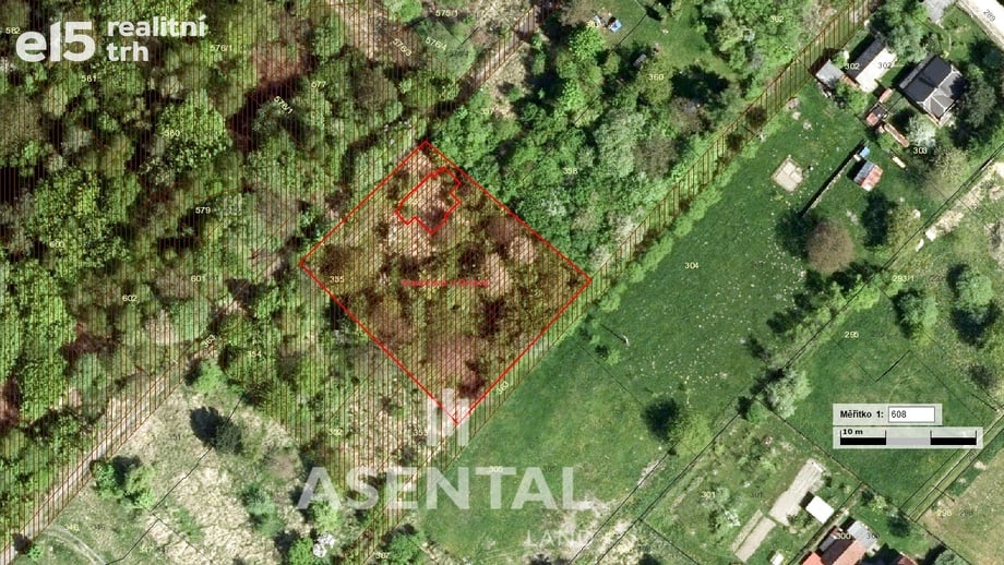 Prodej specifického pozemku 1 997 m², Doubrava