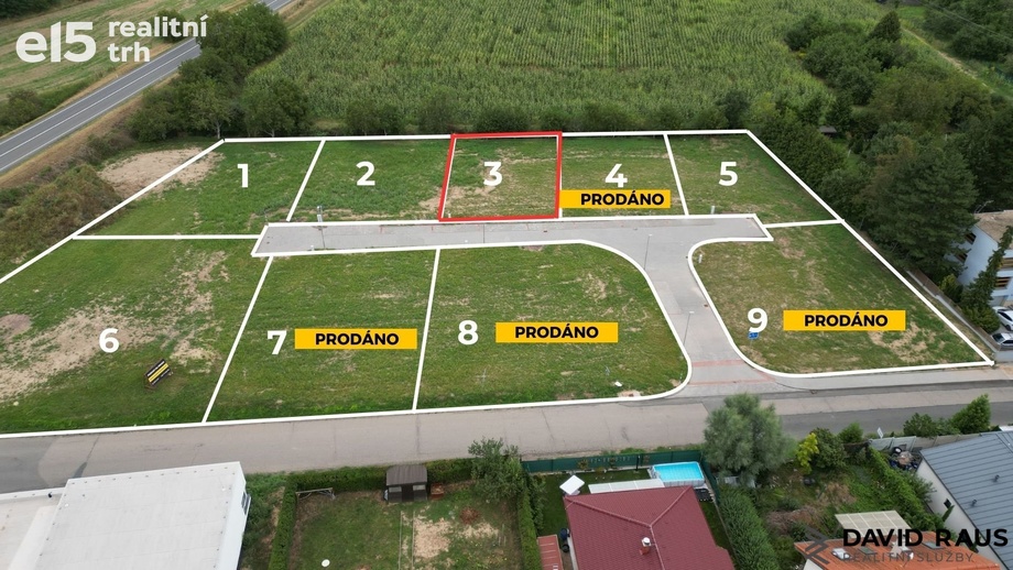 Prodej pozemky pro bydlení, 600 m² - Rajhrad