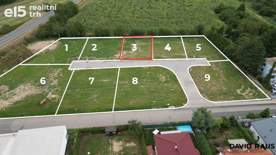 Prodej stavebního pozemku 600 m², Rajhrad