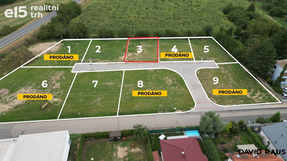 Prodej pozemky pro bydlení, 600 m² - Rajhrad