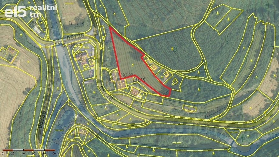 Prodej louky 4 850 m², Malá Bystřice