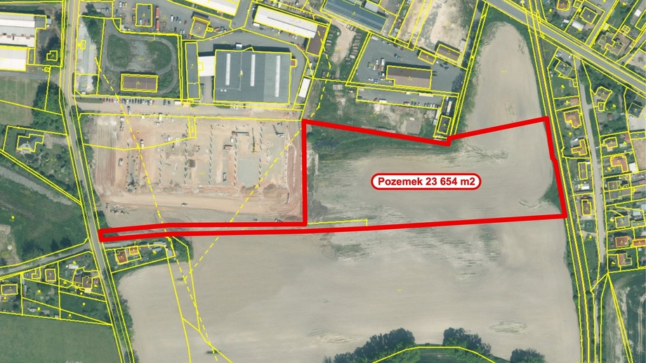 Prodej pozemky pro komerční výstavbu, 23 654 m² - Bor