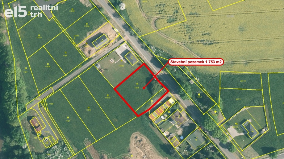 Prodej pozemky pro bydlení, 1 753 m² - Okrouhlá