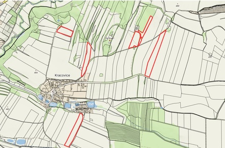 Prodej pole 37 171 m², Stařeč - Kracovice