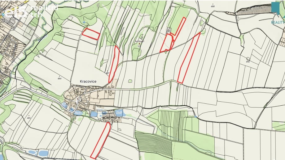 Prodej pole 37 171 m², Stařeč - Kracovice
