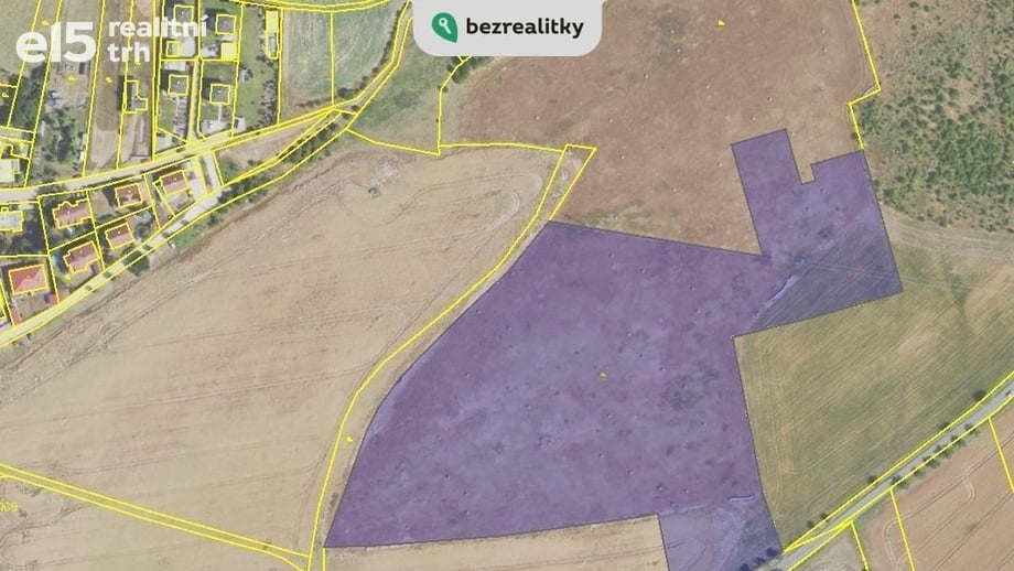 Prodej pozemky - zahrady, 38 000 m² - Tachlovice
