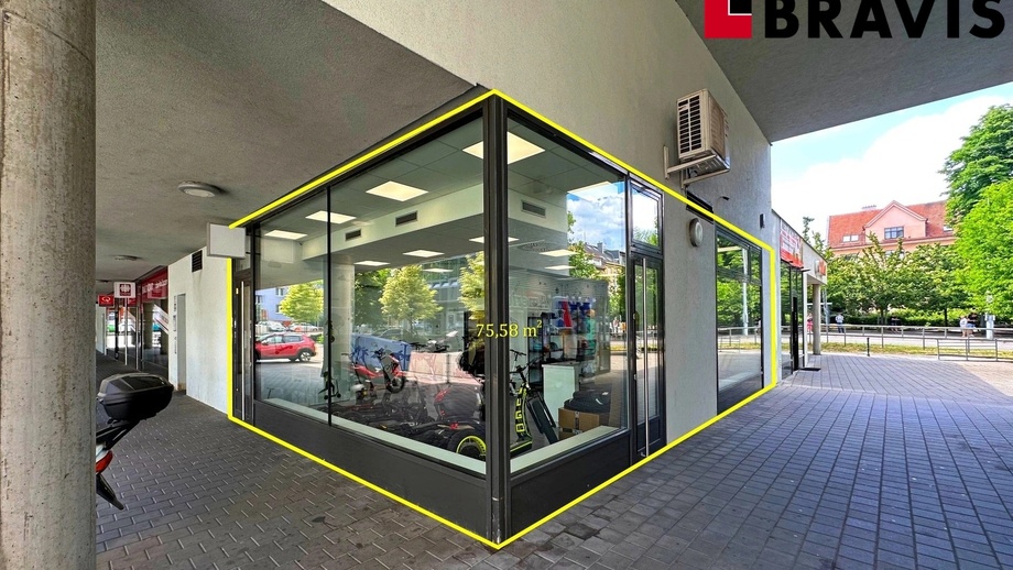 Pronájem obchodní prostory, 78 m² - Brno - Královo Pole