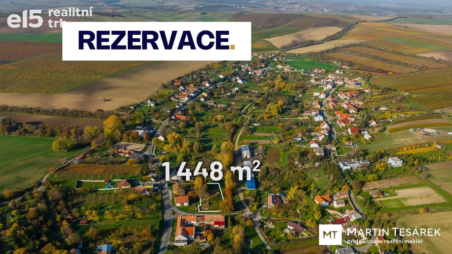 Prodej stavebního pozemku 1 448 m², Valtice - Úvaly