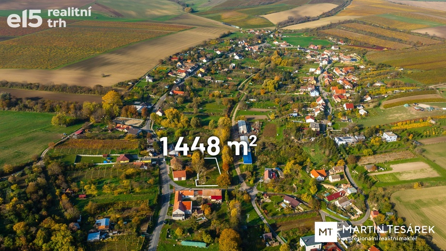 Prodej pozemky pro bydlení, 1 448 m² - Valtice - Úvaly