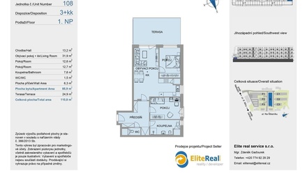 Prodej bytu 3+kk 85 m², Olomouc - Nová Ulice