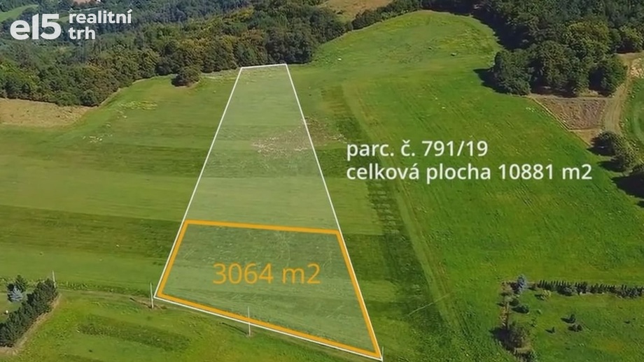 Prodej stavebního pozemku 10 881 m², Újezd u Boskovic