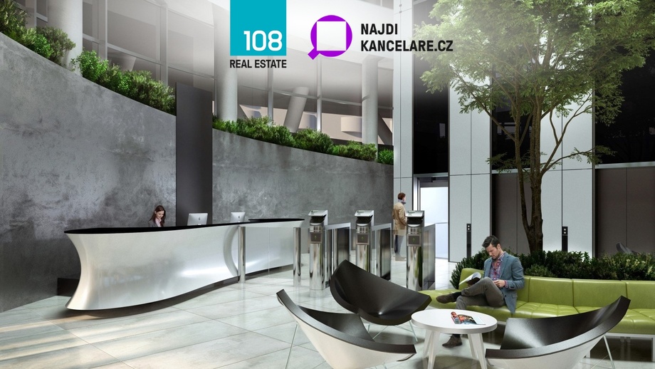 Pronájem kanceláře, 492 m² - Praha - Smíchov