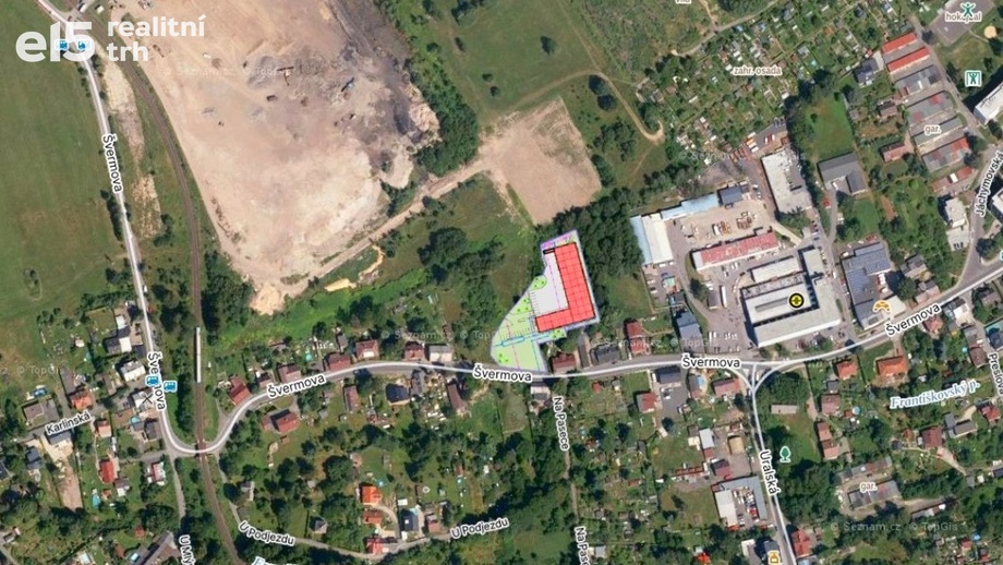 Prodej pozemky pro komerční výstavbu, 6 225 m² - Liberec X-Františkov