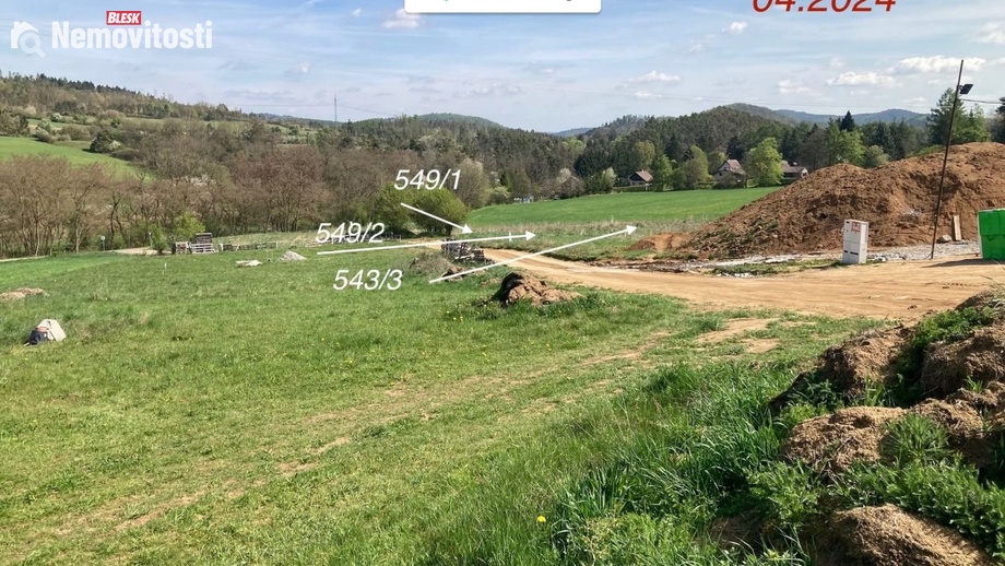 Prodej stavebního pozemku 957 m², Županovice