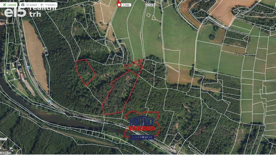 Prodej lesy, 23 153 m² - Železný Brod - Bzí