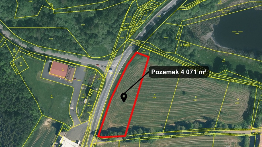 Prodej pozemky pro komerční výstavbu, 4 071 m² - Domažlice - Havlovice
